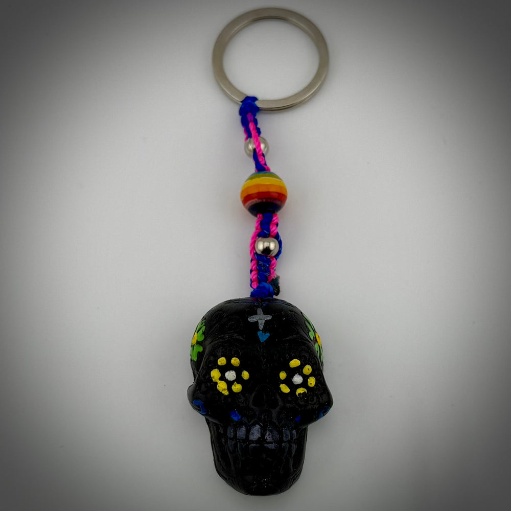 Sugar Skull Resin Keychains