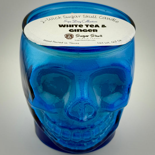Spa Day 2-Wick Sugar Skull Candles