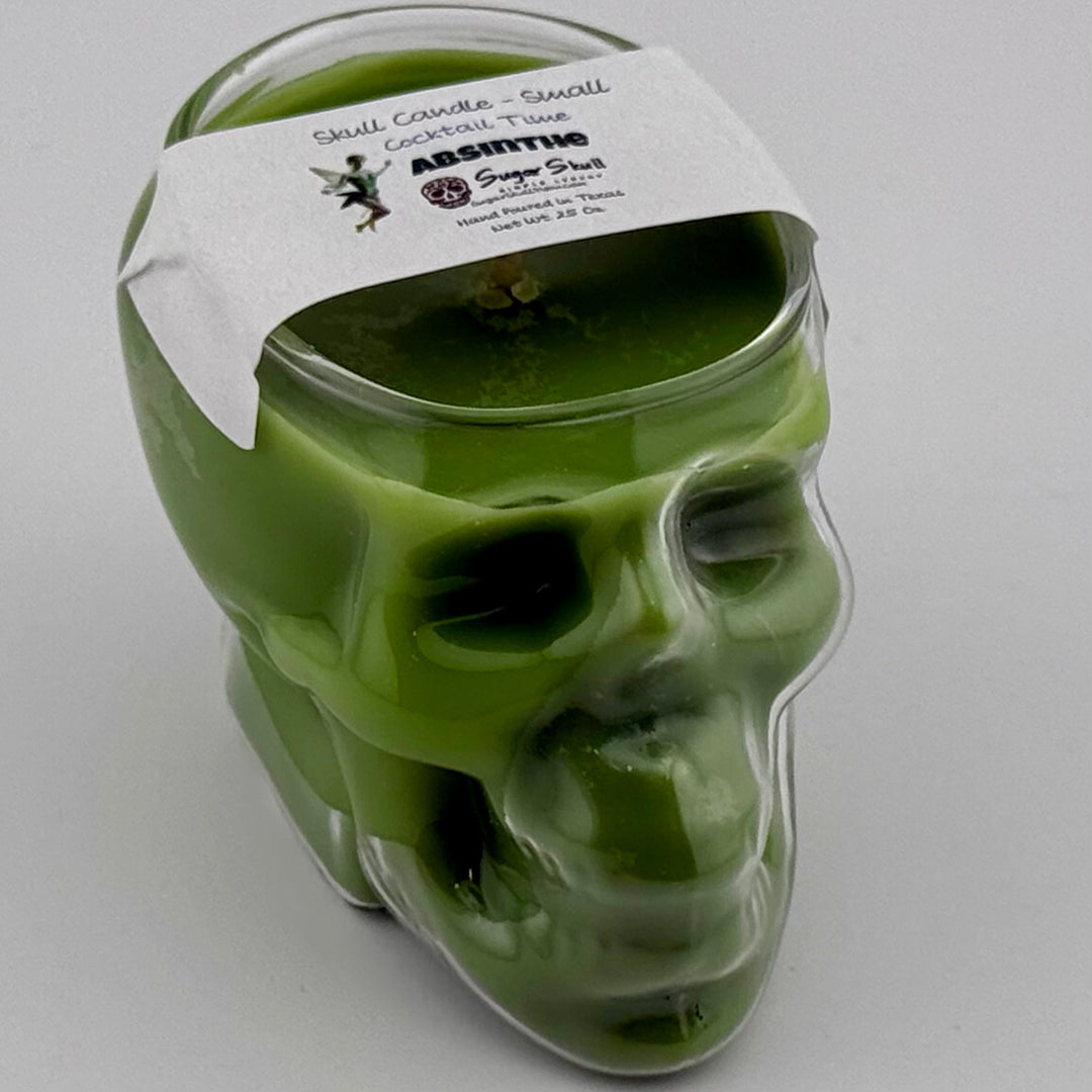 Cocktail Time Skull Candles