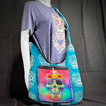 Cross Body Messenger Bags - Sugar Skull, LLC