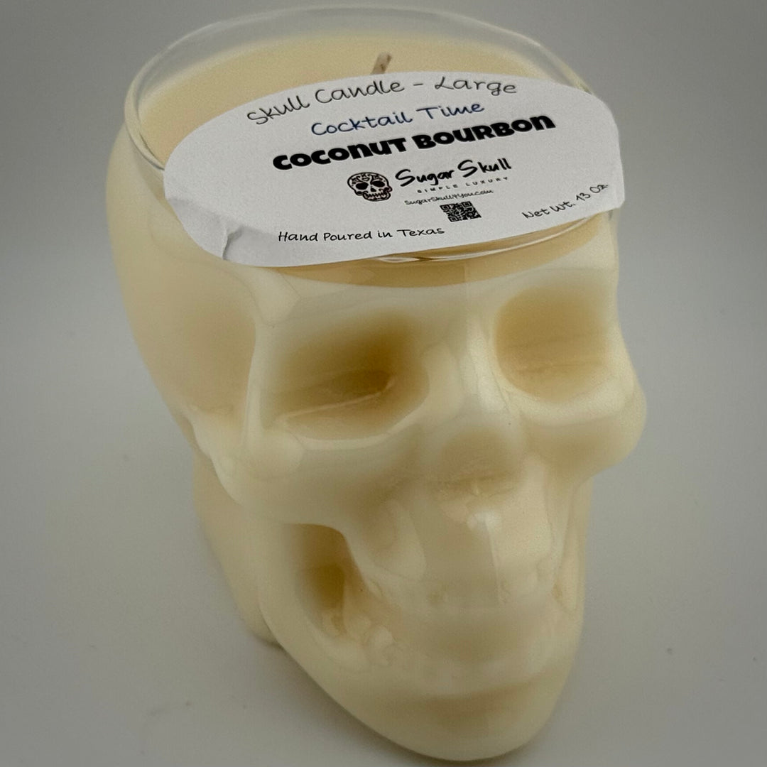 Cocktail Time Skull Candles