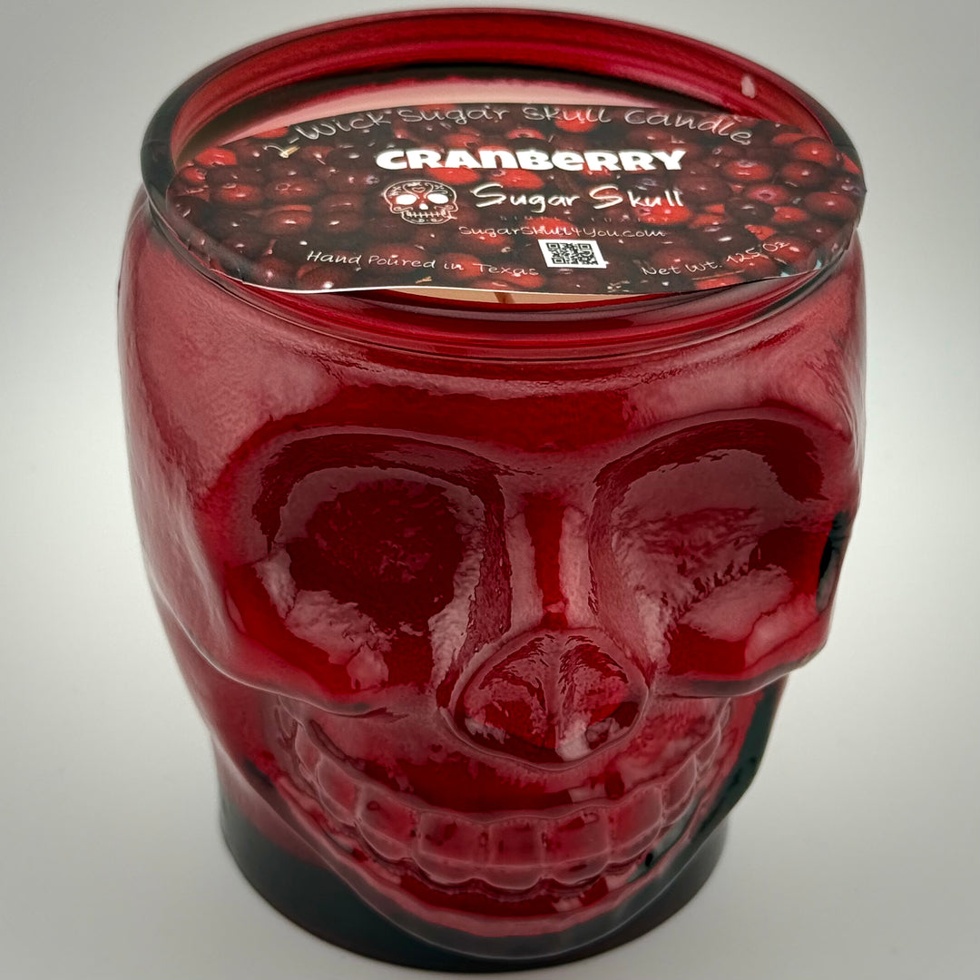 Seasonal 2-Wick Sugar Skull Candles