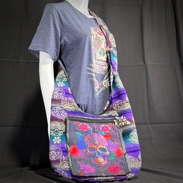 Cross Body Messenger Bags - Sugar Skull, LLC