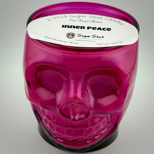 Spa Day 2-Wick Sugar Skull Candles