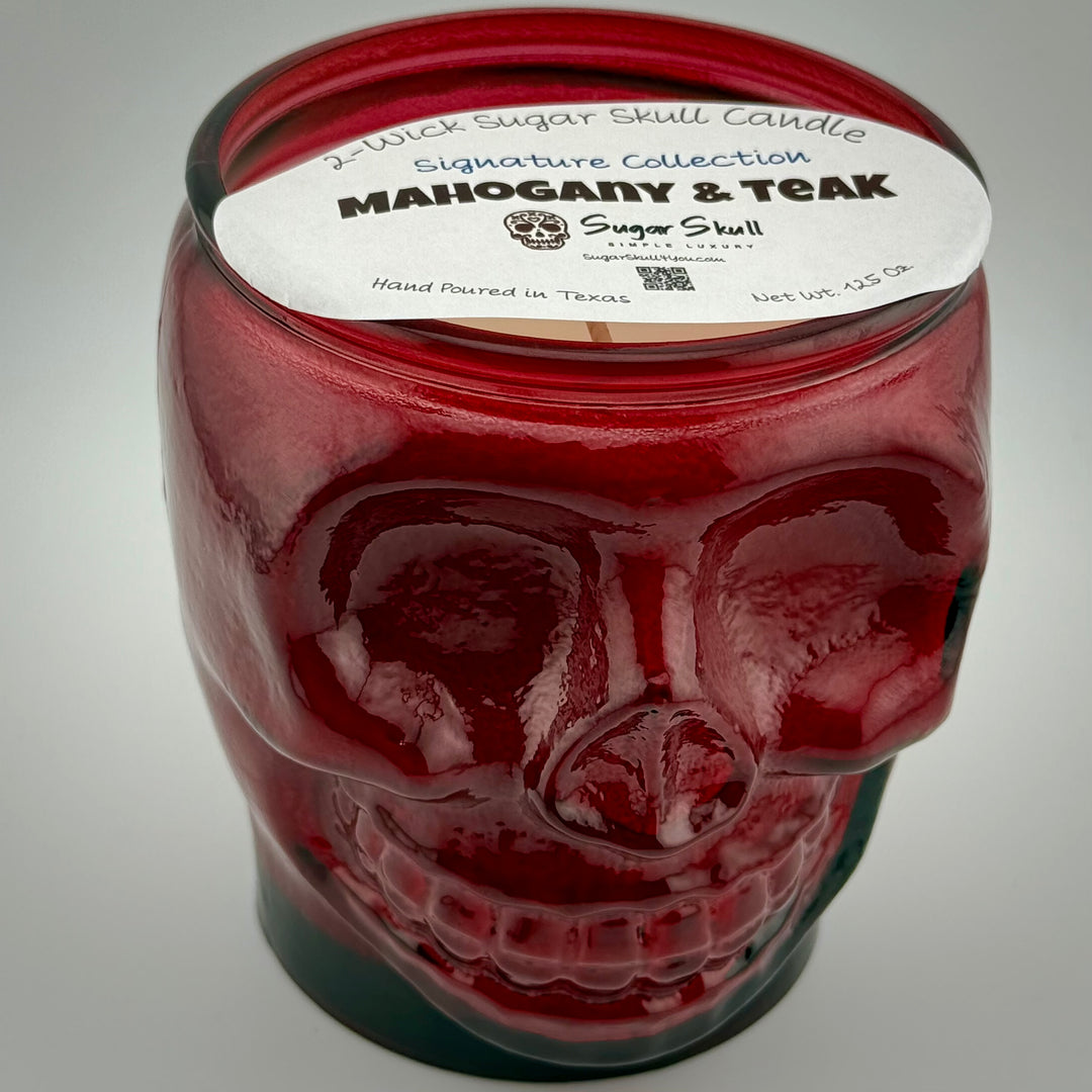 2-Wick Sugar Skull Candles - Signature Scents