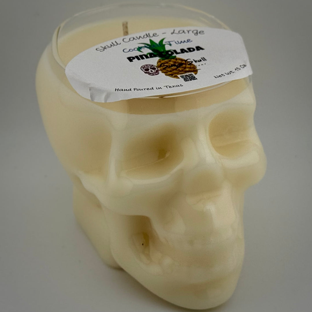 Cocktail Time Skull Candles