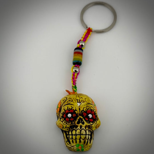 Sugar Skull Resin Keychains