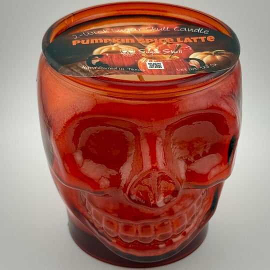 Seasonal 2-Wick Sugar Skull Candles