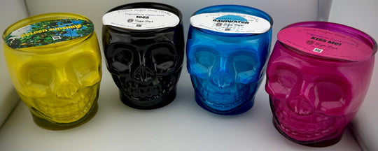 2-Wick Sugar Skull Candles - Signature Scents