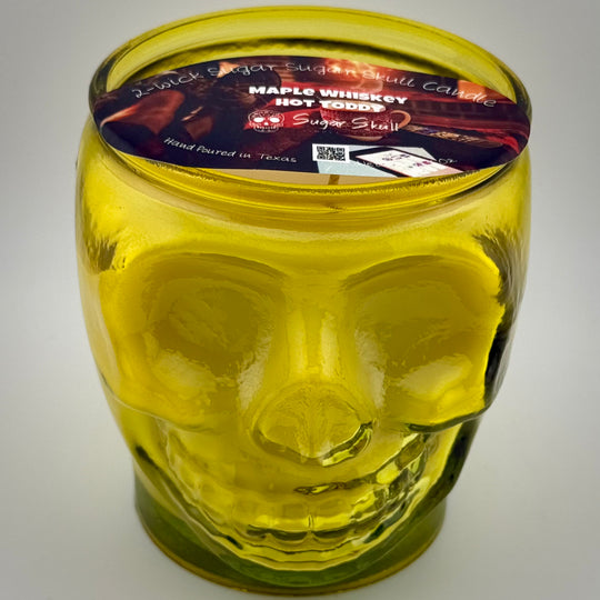Seasonal 2-Wick Sugar Skull Candles