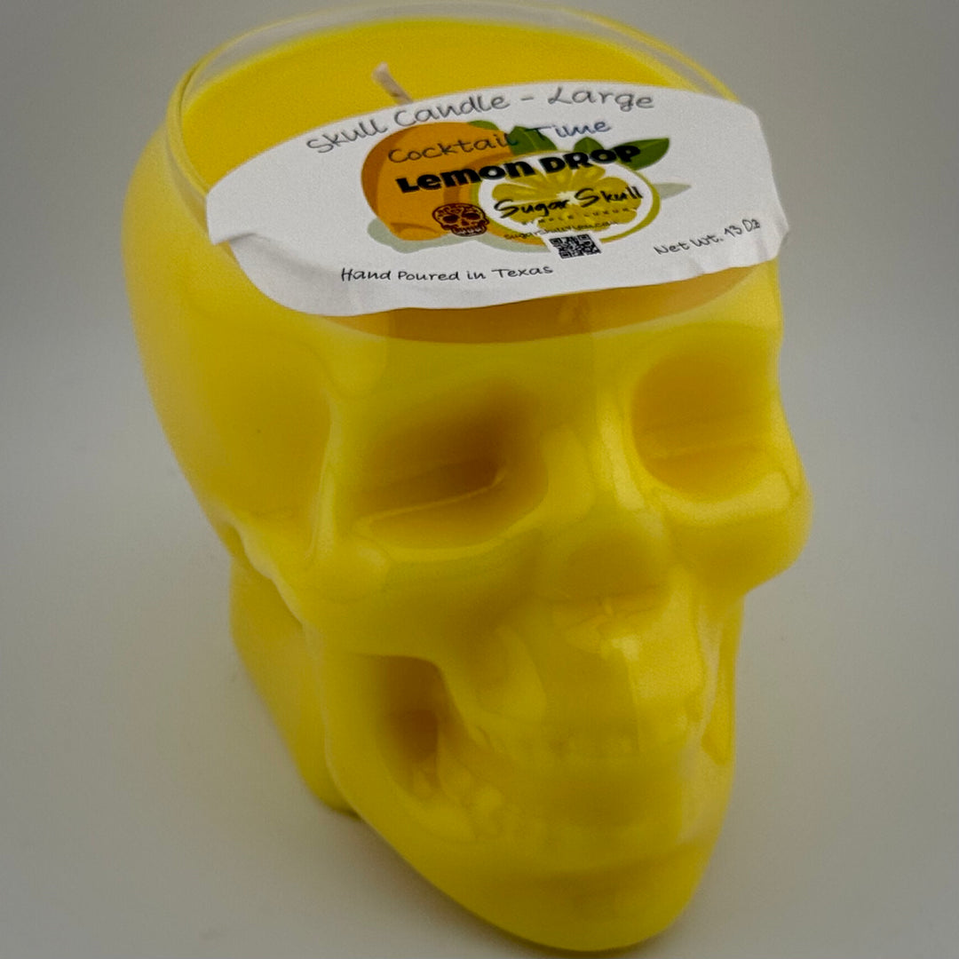 Cocktail Time Skull Candles
