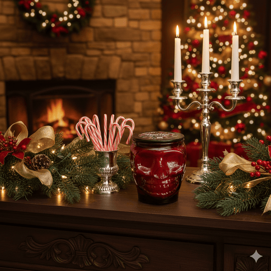 Seasonal 2 - Wick Sugar Skull Candles - Sugar Skull, LLC