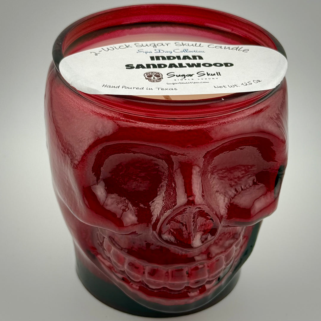 Spa Day 2-Wick Sugar Skull Candles