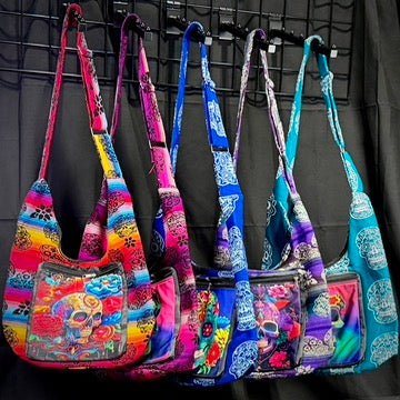 Cross Body Messenger Bags - Sugar Skull, LLC
