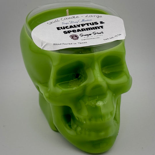 Spa Day Skull Candles