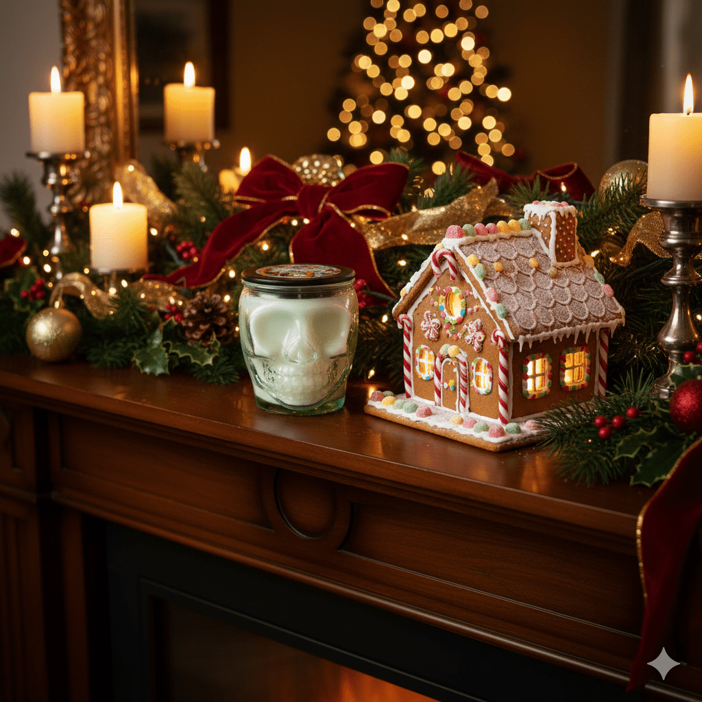 Seasonal 2 - Wick Sugar Skull Candles - Sugar Skull, LLC